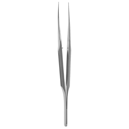 V. Mueller Thoracic Tissue Forceps Mills 7 Inch Length Surgical Grade Stainless Steel NonSterile NonLocking Spring Handle Straight 0.5 mm Wide Ring Tip Jaws - M-1150197-2046 - Each