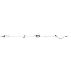 ICU Medical Primary Administration Set 15 Drops / mL Drip Rate 104 Inch Tubing 1 Port - M-805823-1078 - Case of 50