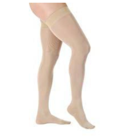 BSN Medical Compression Stocking JOBST® Opaque Thigh High Medium Black Closed Toe - M-761690-3213 - Pair