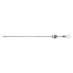 BR Surgical Endometrial Biopsy Curette BR Surgical Novak 9 Inch Length Single-ended Rigid Handle 3 mm Tip Straight Round Tip with Sharp Serrated Teeth - M-731063-4392 - Each