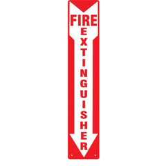 Medical Safety Systems Wall Sign Caution Global® Fire Extinguisher - M-866144-3277 - Each