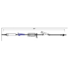 ICU Medical Primary Administration Set 20 Drops / mL Drip Rate 89 Inch Tubing - M-725079-4789 - Case of 50