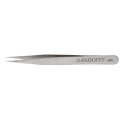 Miltex Micro Forceps Padgett® Jeweler 4-1/2 Inch Length Surgical Grade Stainless Steel NonSterile NonLocking Thumb Handle Straight Delicate Fine Tips - M-739286-2045 - Each