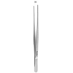 Miltex Tissue Forceps MeisterHand® Potts-Smith 7 Inch Length Surgical Grade German Stainless Steel NonSterile NonLocking Thumb Handle Straight Serrated Tips with 1 X 2 Teeth - M-565669-1043 - Each