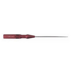 V. Mueller Micro Spinal Curette Chroma-Line® 9-1/4 Inch Length Single-ended Round Handle Size 0000 Tip Straight Oval Cup Tip - M-810078-2962 - Each