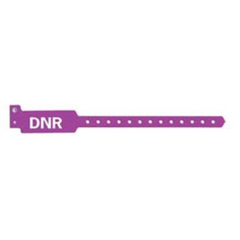 Precision Dynamics Identification Wristband with Shield Sentry® Superband® Alert Bands® Alert Band Permanent Snap DNR - M-777441-3865 - Box of 500
