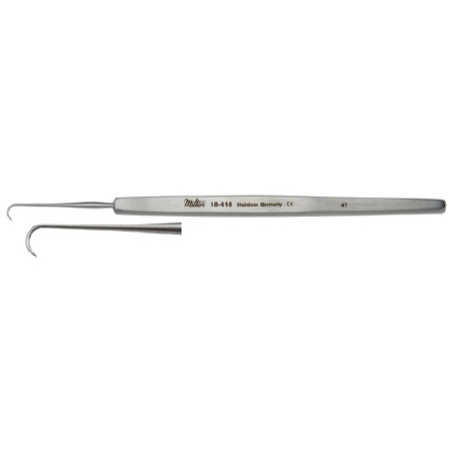 Miltex Corneal Hook Miltex® Wiener 4-7/8 Inch Length German Stainless Steel NonSterile Reusable - M-301876-4679 - Each