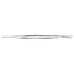 Miltex Tissue Forceps Miltex® Cushing 7 Inch Length OR Grade German Stainless Steel NonSterile NonLocking Thumb Handle Curved 1 X 2 Teeth, Smooth Tip - M-480547-1965 - Each