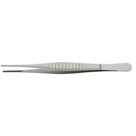 BR Surgical Tissue Forceps BR Surgical DeBakey 6-1/4 Inch Length Surgical Grade Stainless Steel NonSterile NonLocking Thumb Handle Straight 1.5 X 2.5 mm Atraumatic Tips - M-493364-2941 - Each