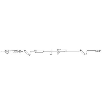 Baxter Primary Administration Set Continu-Flo® 10 Drops / mL Drip Rate 105 Inch Tubing 2 Ports - M-321503-1369 - Each