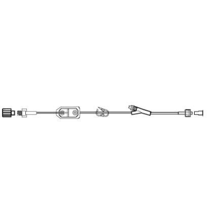 Becton Dickinson Extension Set SmartSite* 17 Inch Tubing 1 Port 5.0 mL Priming Volume DEHP - M-334157-4525 - Case of 100