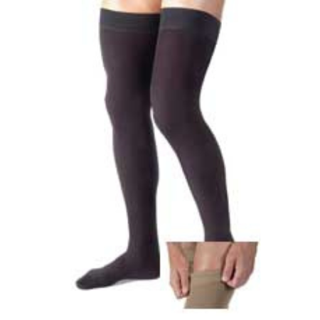 BSN Medical Compression Socks JOBST® Thigh High Large Black Closed Toe - M-580619-4618 - Pair