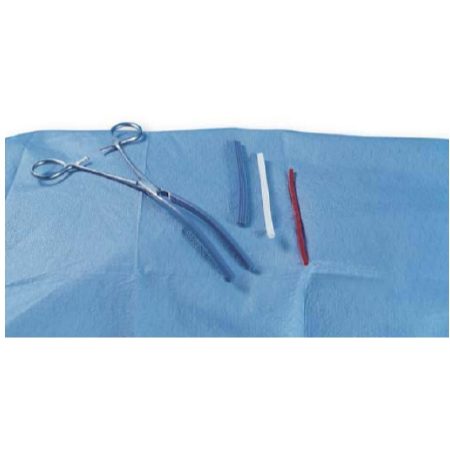 Aspen Surgical Products Clamp Cover Sterile, 5.1 L X 130 W mm, White, Silicone, Radiopaque, Disposable - M-496597-2535 - Box of 10