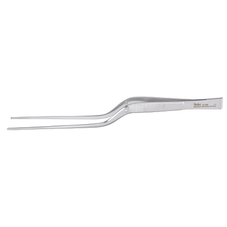 Miltex Tissue Forceps Miltex® Cushing 7-1/4 Inch Length OR Grade German Stainless Steel NonSterile NonLocking Bayonet Handle Straight 1 X 2 Teeth w/Scraper End - M-495654-2461 - Each