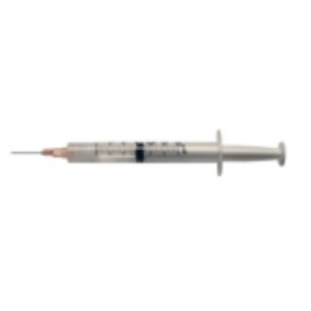 Duopross Meditech Syringe with Hypodermic Needle Baksnap® 3 mL 25 Gauge 1 Inch Detachable Needle Retractable Needle - M-562290-2689 - Case of 12