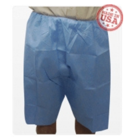 HPK Industries Exam Shorts 4 X-Large Blue SMS Adult Disposable - M-1038794-2695 - Case of 50