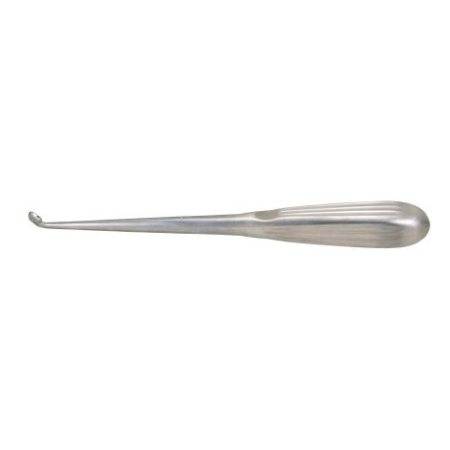 Miltex Bone Curette Miltex® Spratt 9 Inch Length Single-ended Hollow Handle with Grooves Size 0 Tip Angled Oval Cup Tip - M-719979-2376 - Each