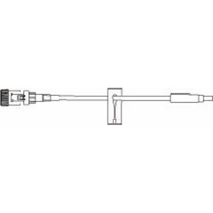 B. Braun Extension Set Safsite® 6 Inch Tubing 1 Port 1.27 mL Priming Volume DEHP-Free - M-214400-2600 - Case of 100