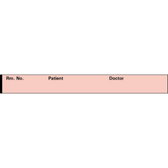 Precision Dynamics Pre-Printed Label Timemed Communication Fill In Pink Paper Room no. Patient_Doctor_ Black Patient Information 1/2 X 1 Inch - M-42457-4368 - Roll of 1