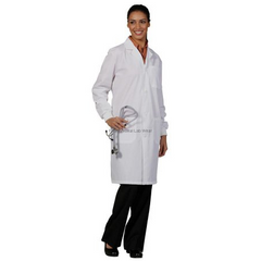 Fashion Seal Uniforms Lab Coat White X-Large Knee Length Reusable - M-833369-4912 - Each