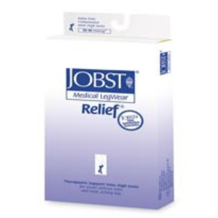 BSN Medical Compression Stocking JOBST® Relief® Knee High X-Large Beige Closed Toe - M-733485-2001 - Pair