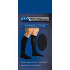 Scott Specialties Compression Socks Knee High Medium Black Closed Toe - M-696871-975 - Pair