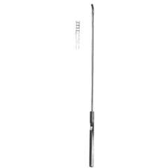 BR Surgical Endocervical Biopsy Curette BR Surgical Kevorkian 12 Inch Length Single-ended Flat Handle 4 mm Tip Straight Rectangular Tip - M-484259-3517 - Each