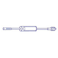 Baxter Extension Set 6 Inch Tubing 3.3 mL Priming Volume DEHP-Free, Polyethylene Lined Tubing - M-303435-4659 - Case of 48