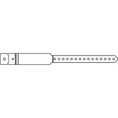 Precision Dynamics Identification Wristband PrimeBand® Write On Band Permanent Snap Without Legend - M-442982-4098 - Box of 250