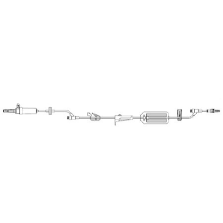 Zyno Medical Primary Administration Set Z-800 20 Drops / mL Drip Rate 105 Inch Tubing 2 Ports - M-953315-3340 - Case of 50