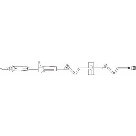 B. Braun Primary Administration Set BBraun 60 Drops / mL Drip Rate 96 Inch Tubing 2 Ports - M-317186-3699 - Case of 50