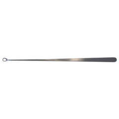 BR Surgical Uterine Curette BR Surgical Heaney 9 Inch Length Single-ended Flat Tapered Handle Straight Serrated Oval Loop Tip - M-774736-1678 - Each