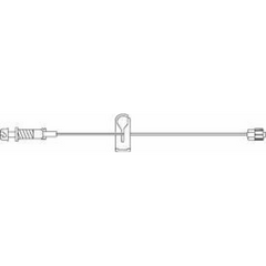 B. Braun Extension Set SafeLine* 7 Inch Tubing 1 Port 0.42 mL Priming Volume DEHP - M-284422-4659 - Case of 50