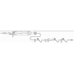 Baxter Primary Administration Set 60 Drops / mL Drip Rate 115 Inch Tubing 3 Ports - M-481577-2528 - Case of 48