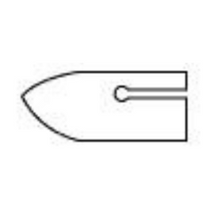 J & J Healthcare Systems Hernia and Fascial Deficiencies Repair Mesh Prolene Pre-Shaped Nonabsorbable Polypropylene Monofilament 2-2/5 X 5-2/5 Inch Large with Keyhole Style Undyed Sterile - M-330943-3520 - Box of 6