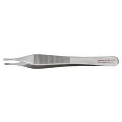 Miltex Tissue Forceps Vantage® Adson-Brown 4-3/4 Inch Length Floor Grade Stainless Steel NonSterile NonLocking Thumb Handle Straight 7 X 7 Side Grasping Teeth - M-250407-4348 - Each