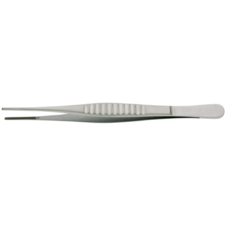 BR Surgical Tissue Forceps BR Surgical DeBakey 8 Inch Length Surgical Grade Stainless Steel NonSterile NonLocking Thumb Handle Straight 1.5 X 2.5 mm Atraumatic Tips - M-493365-3852 - Each