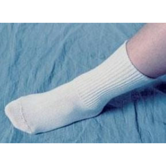 Alimed Diabetic Socks Pedifix® Ankle High Small White Closed Toe - M-1016540-4030 - Pack of 3