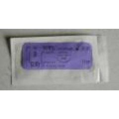 J & J Healthcare Systems Suture with Needle Coated Vicryl Rapide Absorbable Coated Undyed Suture Braided Polyglactin 910 Size 2 - 0 27 Inch Suture 1-Needle 26 mm Length 1/2 Circle Taper Point Needle - M-278846-2988 - Box of 12