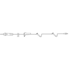 Baxter Primary Administration Set Interlink® Mini Drip 60 Drops / mL Drip Rate 92 Inch Tubing 2 Ports - M-303451-1388 - Case of 48