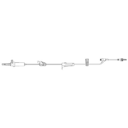 Zyno Medical Primary Administration Set Z-800 20 Drops / mL Drip Rate 105 Inch Tubing 1 Port - M-953310-4260 - Case of 50