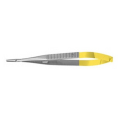 Miltex Needle Holder 5-1/2 Inch Length Curved Smooth Jaws Flat Serrated Handle - M-1088562-3022 - Each