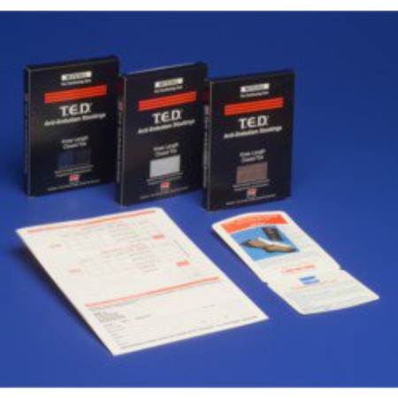 Cardinal Anti-embolism Stocking T.E.D.™ Knee High Large / Regular Black Closed Toe - M-520356-2389 - Case of 12