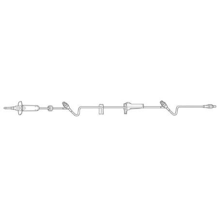 Baxter Primary Administration Set Clearlink™ 10 Drops / mL Drip Rate 97 Inch Tubing 2 Ports - M-461366-3798 - Case of 48