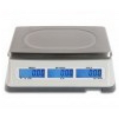 Detecto Scale Food / Lab Scale D Series Digital LCD Display 15 lbs. Capacity Chrome AC Adapter / Battery Operated - M-1074331-2319 | Each