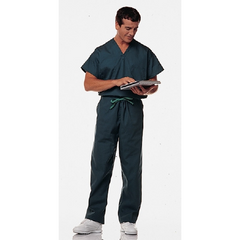 Hospitex / Encompass Group Scrub Shirt Synergy™ Large Navy Blue 1 Pocket Short Set-In Sleeve Unisex - M-582567-2829 - Each