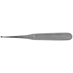 BR Surgical Endaural Curette BR Surgical Lempert 7 Inch Length Single-ended Hollow Handle with Grooves Size 0 Tip Straight Oval Cup Tip - M-710213-4915 - Each