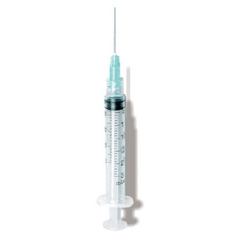 AirTite Products Syringe with Hypodermic Needle ExelInt® 3 mL 22 Gauge 1-1/4 Inch Detachable Needle Without Safety - M-408830-4756 - Case of 1000 - Axiom Medical Supplies