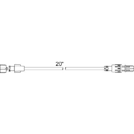 Smiths Medical Extension Set Medex™ 21 Inch Tubing Without Port 2.4 mL Priming Volume DEHP-Free - M-741438-2086 - Case of 50