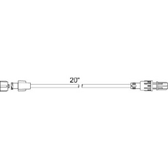 Smiths Medical Extension Set Medex™ 21 Inch Tubing Without Port 2.4 mL Priming Volume DEHP-Free - M-741438-2086 - Case of 50